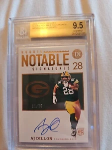 2020 Panini Encased Rookie Notable Auto AJ Dillon - Picture 1 of 2