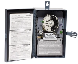 Tork 7300ZL-30 SunSet Astronomic Time Switch w/ Skip-A-Day & Reserve Power 120V - Picture 1 of 24