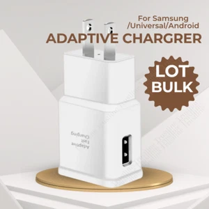 Universal Phone Plug USB Fast Wall Charger Power Adapter For Samsung Android Lot - Picture 1 of 24