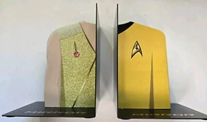 Juego de dos sujetalibros de metal Hallmark Star Trek espejo Captain Kirk - Imagen 1 de 4