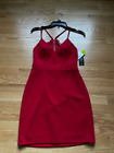 NWT CITY TRIANGLES WOMENS RED DRESS LACE BACK VALENTINES DAY SEMI FORMAL- SIZE 5