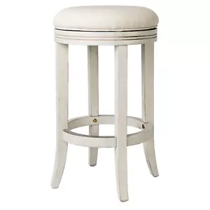 Maven Lane Round Backless Swivel Kitchen Counter Stool 26"H, White Oak(Open Box) - Picture 1 of 6