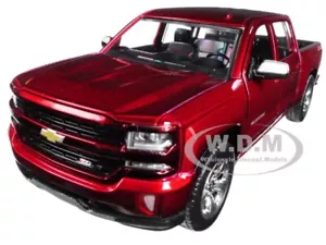 2017 CHEVROLET SILVERADO 1500 LT Z71 PICKUP RED 1/27 DIECAST BY MOTORMAX 79348 - Picture 1 of 6