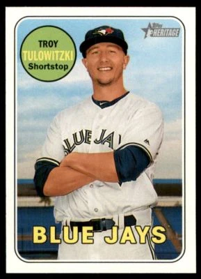 2018 Topps Heritage #98 Troy Tulowitzki Toronto Blue Jays - Image 1 of 2