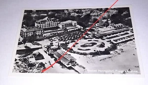 Alte Fliegeraufnahme Seebad Heringsdorf Häuser Strand AK wohl 1920er 1930er (C52 - Bild 1 von 3