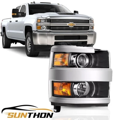 Halogen Headlight For 2015-2019 Chevy Silverado 2500HD 3500HD Right Passenger Rh - Изображение 1 из 4