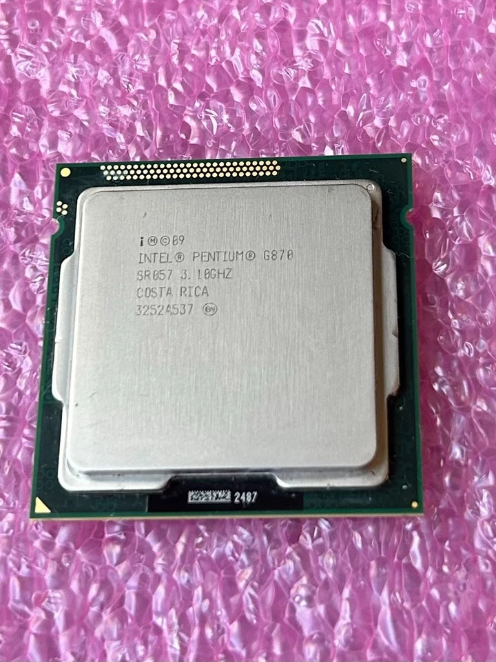 Intel Pentium G870 3.10GHz Dual-Core Processor - LGA1155 - SR057 - Tested - Image 1 of 2