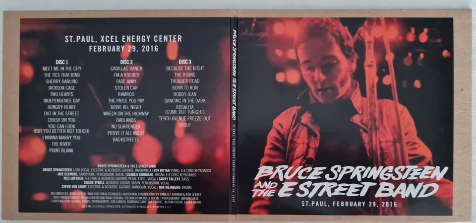 BRUCE SPRINGSTEEN ST. Paul february 29 2016 3CD MINI LP CD - Immagine 1 di 1