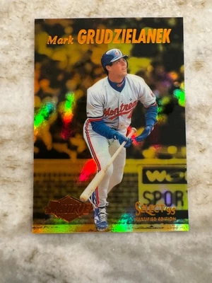 Espejo Mark Grudzelanek 1995 Select certificado dorado novato RC #115 exposiciones Foto 1 de 4