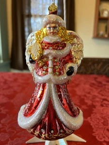 RADKO "Engelic Christmas Muse" Engel Ornament - mit Harfe & Kristall Akzenten - Bild 1 von 8