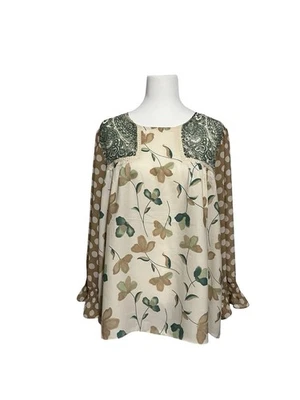 🔥 Blusa CATO Garden State Natural Ultra Femenina 18/20W ¡NUEVA SIN ETIQUETAS! 🔥 Foto 1 de 4