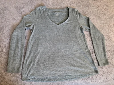 American Eagle Shirt Womens Large Green Soft & Sexy Plush Long Sleeve Stretch - Image 1 of 4