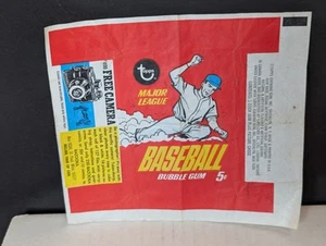 1967 TOPPS BASEBALL 5¢ Vintage Wax Pack Wrapper With Camera Advertising - Picture 1 of 10