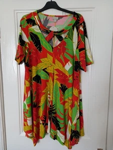 BNWT - Zim & Zoe @ Evans - bright multi coloured tunic top, size 16 - Picture 1 of 4