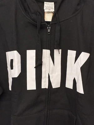 Sudadera VS Rosa Para Mujer con Capucha y Cremallera Negra Talla XXL NUEVA CON ETIQUETAS Foto 1 de 4
