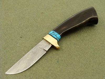 AUDRA DRAPER 1ST WOMAN ABS MASTERSMITH DAMASCUS KNIFE CUSTOM KNIVES ED FOWLER EC - Image 1 of 4