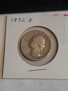 1932-D 25C Washington Quarter - Picture 1 of 4