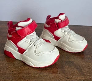 Stepping Stones High Top Sneaker Baby Gr. 5 rot & weiß Schuhe Basketball cl - Bild 1 von 8