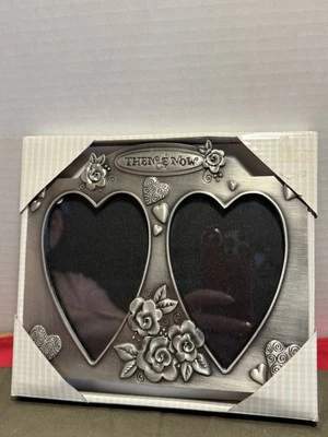 NUEVO Marco de fotos de dos fotos Fetco entonces y ahora aniversario de boda para 3,5 X 5" Foto 1 de 4