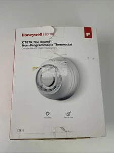 Honeywell Home White CT87K 1004 Round Non-Programmable Thermostat Heating Only - Picture 1 of 6