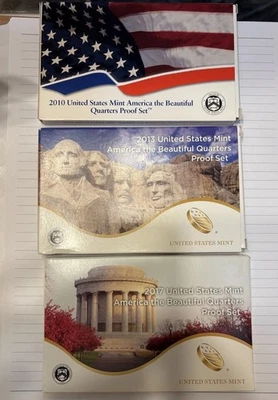2010, 2013, 2017 ATB Quarter Proof Sets. Each Has Its Box And COA. Clad. - Image 1 of 4