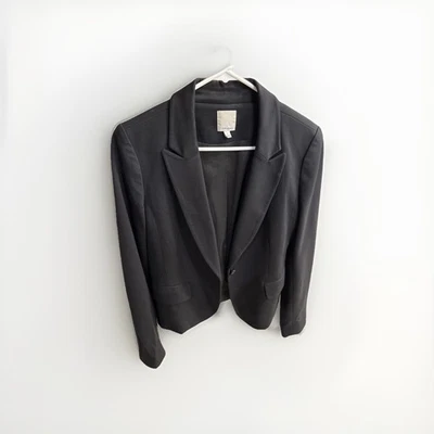 Traje Blazer Mujer Negro Halógeno Chaqueta con Bolsillos Talla Mediana Foto 1 de 3