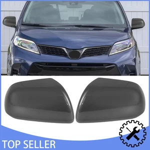 1Pair Side Rearview Mirror Cover Gray Fit For Toyota Sienna XL30 2011~2019 2020 - Picture 1 of 15