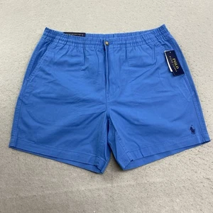 Polo Ralph Lauren Shorts Mens L Blue Classic Fit Elastic Waist Drawstring Pony - Picture 1 of 15