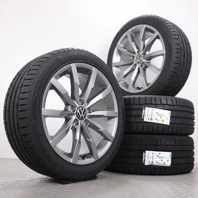 Sommerräder 18 Zoll VW Passat 3G B8 Original Alu-Felgen 3G0601025Q Sommerreifen - Bild 1 von 4