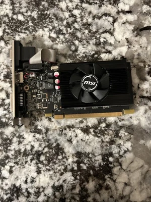 MSI GT 710 2GD3H LP 2GB DDR3 VIDEO GRAPHICS CARD FULL HEIGHT VGA HDMI DVI - Image 1 of 4