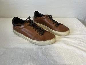 Good Man Brand Legend Court Brown Leather Suede Sneakers Mens 11 Retail $228 - Picture 1 of 8