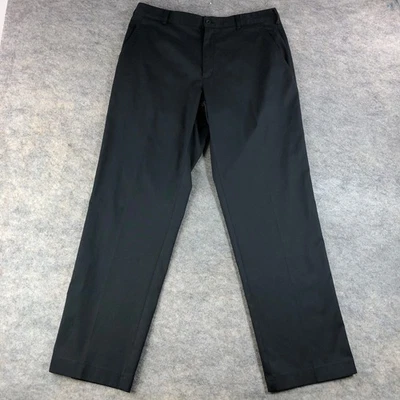 Nike Mens Golf Pants 34x31 Black Dri-FIT Straight Leg Stretch Athletic Polyester - Image 1 of 4