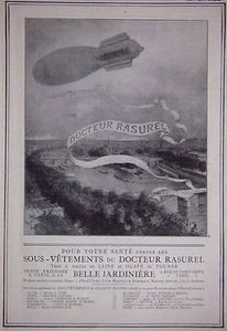 WERBUNG 1906 BALLON UNTERWÄSCHE DOKTOR RASUREL DIE SCHÖNE GÄRTNERIN - Bild 1 von 1