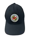 Black Clover Golf Snapback Ball Cap Black Maryland Clover Logo
