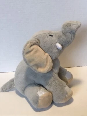 Ganz Webkins Soft Floppy Gray Velvety Elephant Plush Stuffed Animal No Code - Image 1 of 4