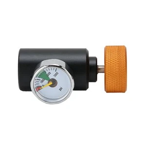 CO2 Nachfülladapter Anschlussventil ASA mit 3000psi Manometer Soda Acc - Bild 1 von 22