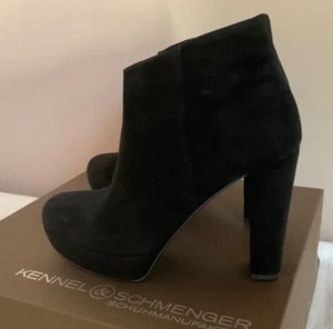 Kennel & Schmenger Black Suede Ankle Boots UK size 4.5 - Picture 1 of 8