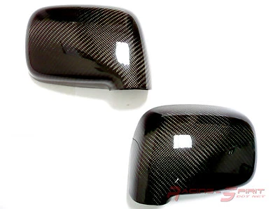 REAL 3D GLOSSY CARBON FIBER SIDE MIRROR COVER CAP FOR TOYOTA MR2 SPYDER MR-S JDM Foto 1 de 4