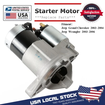 Starter for Jeep Grand Cherokee 2003-2004 Wrangler TJ 2003 2004 2005 2006 4.0L Foto 1 de 4