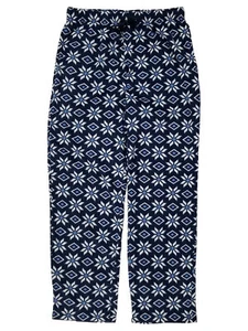 St. Johns Bay Mens Navy Blue Snowflake Fleece Sleep Pants Pajama Bottoms - Picture 1 of 1