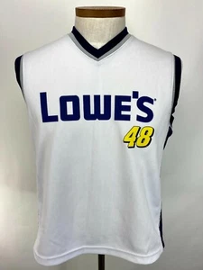 Vintage Jimmy Johnson Lowes Basketball Jersey NASCAR Adult Medium - Picture 1 of 5