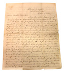1858 So. Bend In Letter From William Butts Excited About His Baptism And Jesus