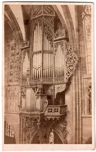 Cdv.Strasbourg.Orgue de la Cathédrale Notre Dame.Photo.Carte de Viste.Albuminée. - Picture 1 of 2