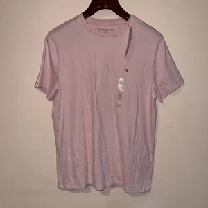 NWT Men's TOMMY HILFIGER Pink Crew Neck Basic T-Shirt Size Medium - Picture 1 of 7
