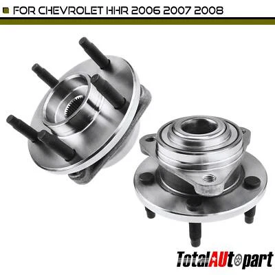 Conjunto de buje de cojinete de rueda de 2 piezas para Chevrolet HHR 2006-2008 L4 2,4 L 2,2 L delantero Foto 1 de 4