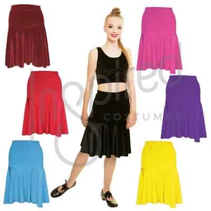 Para mujer Falda Latina Salsa Tango Rumba Cha Baile Vestido HECHO EN EL REINO UNIDO - Imagen 1 de 17