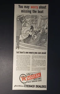 1943 Druckanzeige Texaco Marfak 40 Punkt Chassis Schmierung Service One Less Worry - Bild 1 von 1
