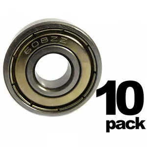 608-ZZ Kugellager 8x22x7 Dual abgeschirmtes Metall Chrom Skateboard 608Z (10 STÜCK) - Bild 1 von 5
