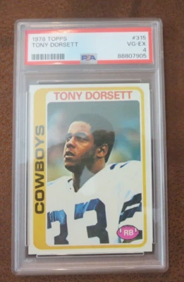 1978 Topps Tony Dorsett RC Dallas Cowboys #315 PSA 4 Fresh Clean Slab KP - Image 1 of 4