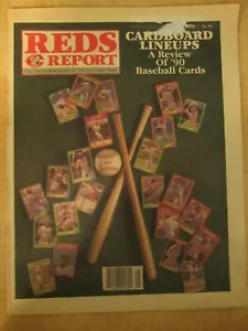 1990 Reds Report Cardboard Lineups A Review of 90's Baseball Cards / Stadiums - Bild 1 von 12